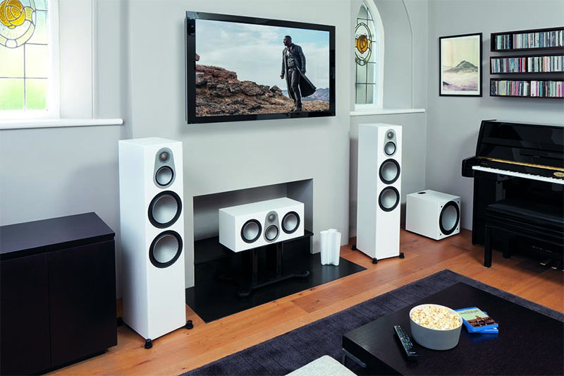 Monitor Audio Silver 500 floor-standers in the room